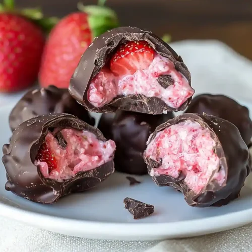 Choclate Strawberry Yougurt Bites 3 choclate strawberry yougurt bites