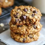 5-Ingredient Peanut Butter Oatmeal Chocolate Chip Cookies