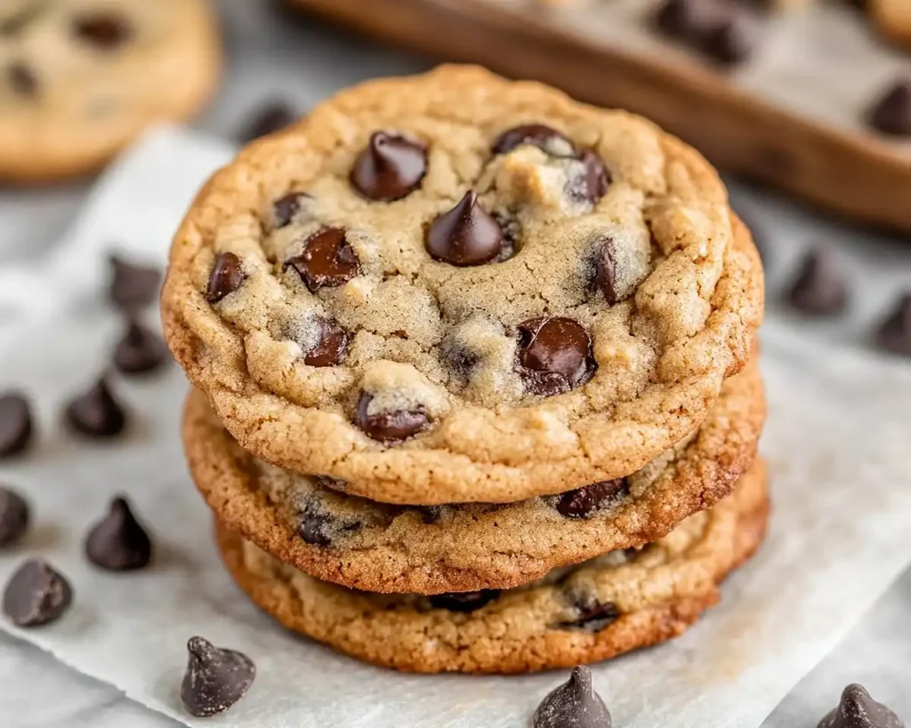 Brown Butter Sourdough Discard Chocolate Chip Cookies