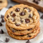 Brown Butter Sourdough Discard Chocolate Chip Cookies