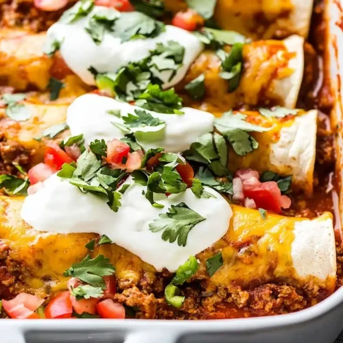 Cheesy Ground Beef Enchiladas 2 Cheesy Ground Beef Enchiladas