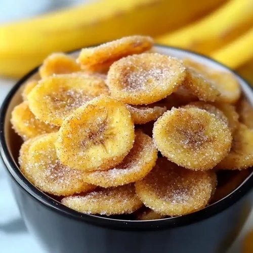 Cinnamon-Sugar Air Fryer Banana Chips