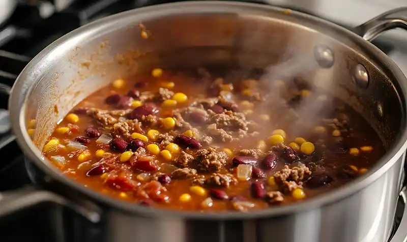 Cooking 10-Minute Taco Soup