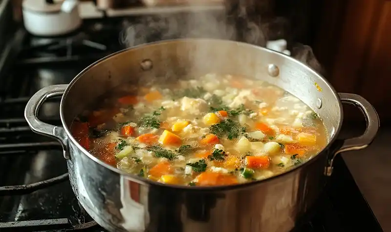 Cooking caldo de res recipe