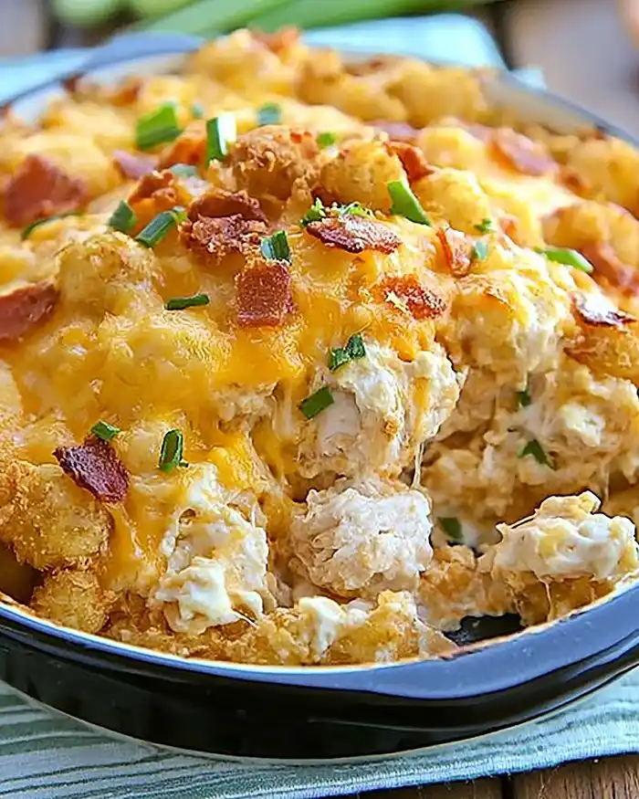 Cracked Out Chicken Tater Tot Casserole Recipe