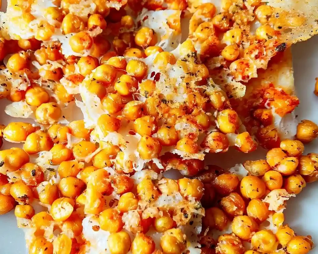 Crunchy Chickpea Parmesan Crisps
