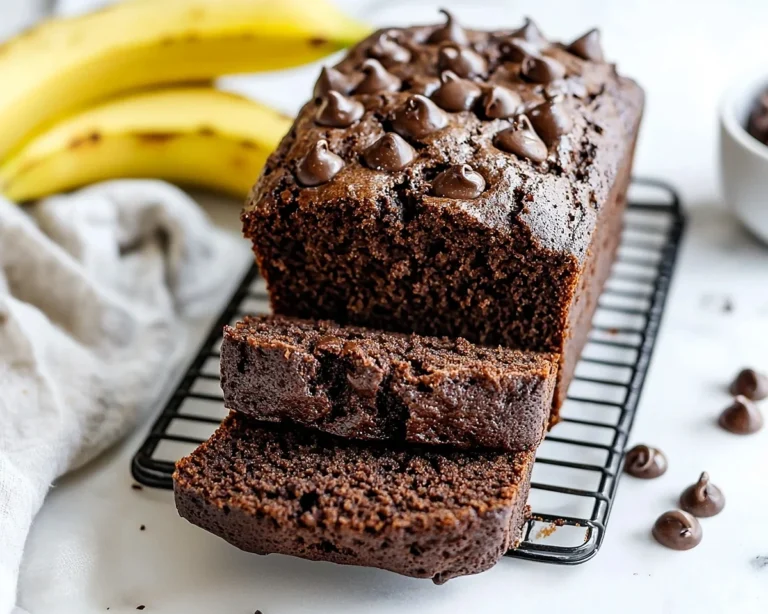 Healthy Chocolate Banana Bread