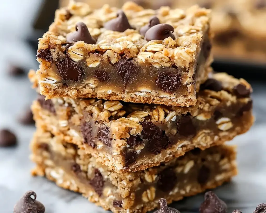 Healthy Chocolate Chip Oatmeal Bars