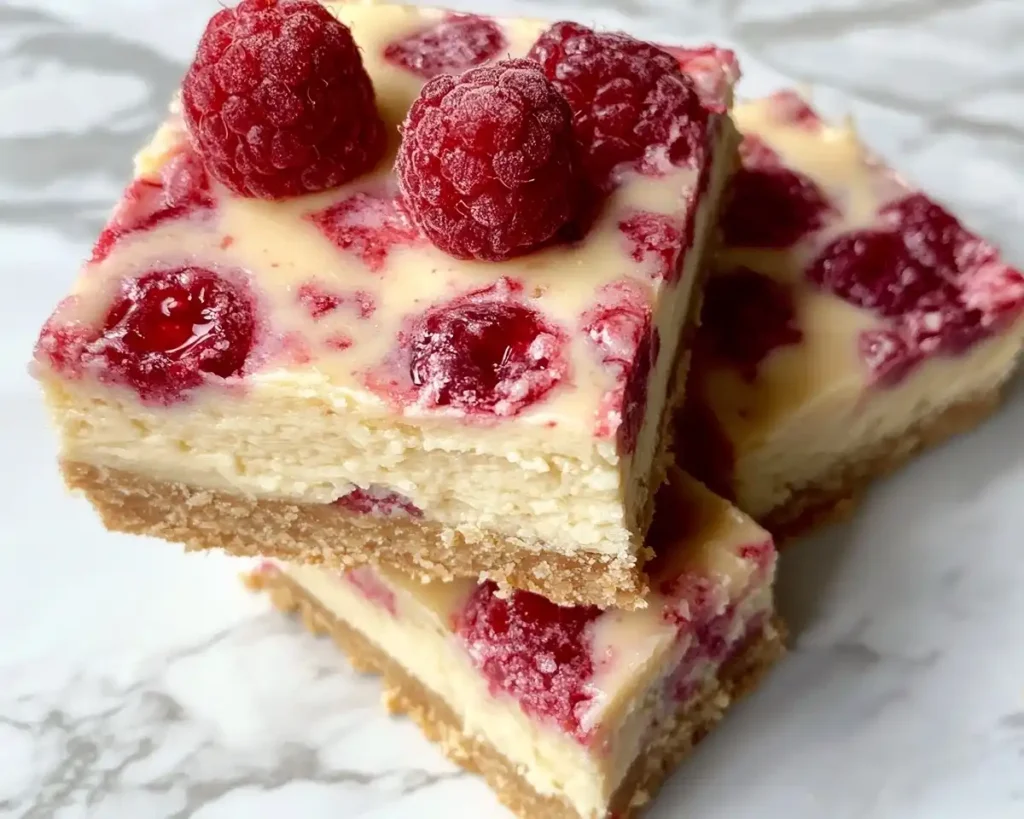 Healthy Raspberry Cheesecake Bars