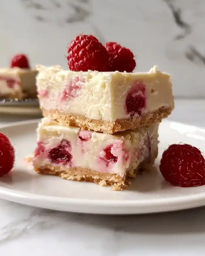 Healthy Raspberry Cheesecake Bars Recipe