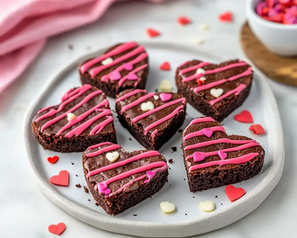 Heart Shaped Brownies Recipe