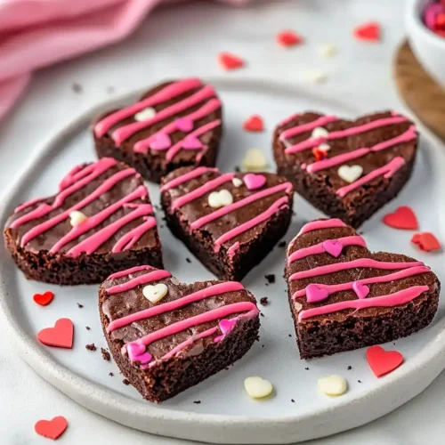 Heart Shaped Brownies Recipe