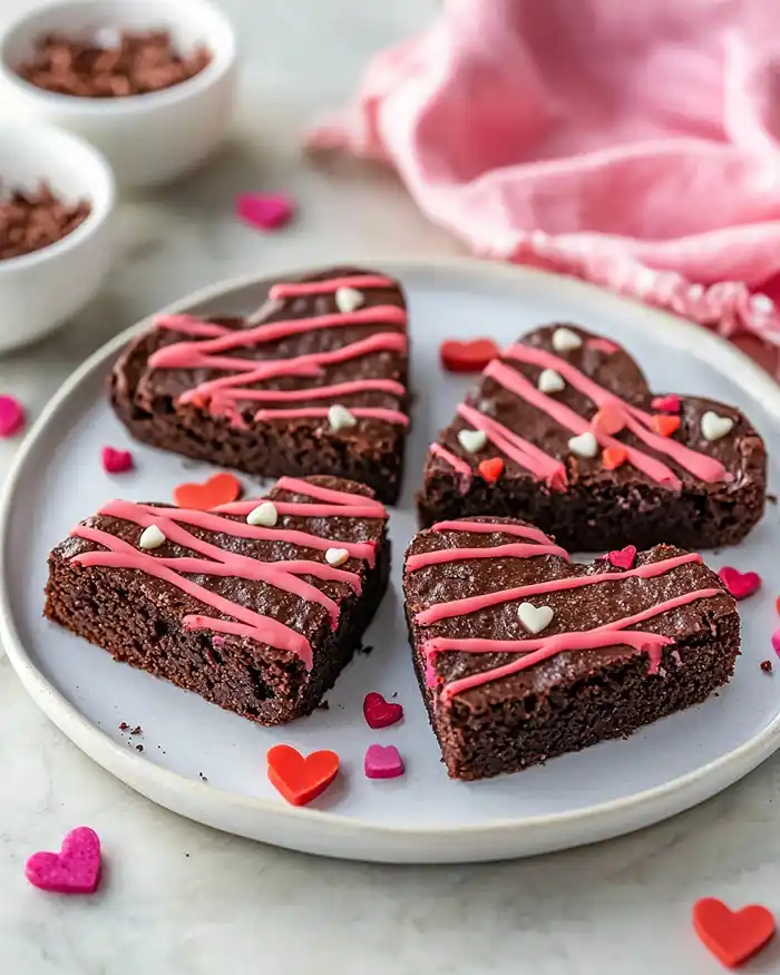 Heart Shaped Brownies Recipe recipe