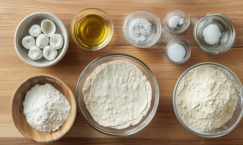 IIngredients for Sourdough Starter Cracker