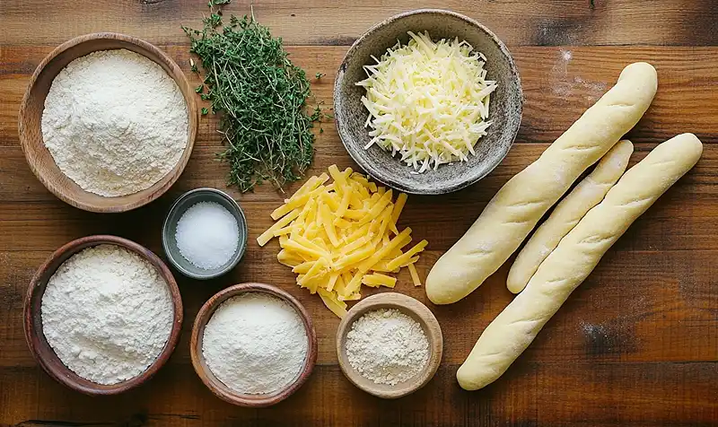 Ingredients for Quick Sour Dough Discard Recipe