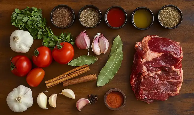 Main ingredients for Birria Recipe