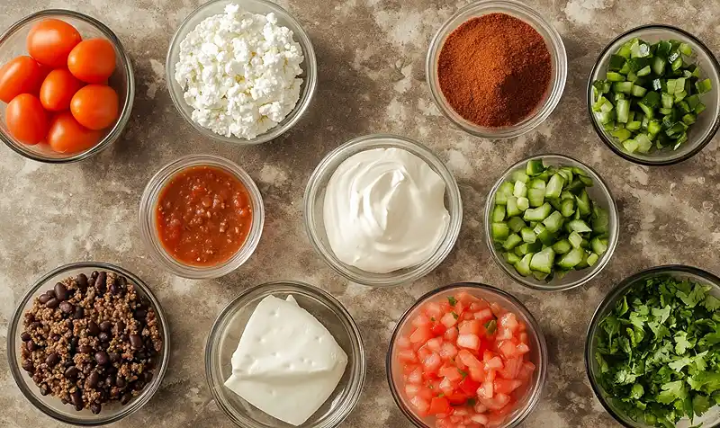 Creamy Taco Soup Dump & Go 3 Main ingredients for Creamy Taco Soup Dump & Go