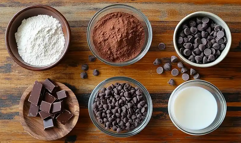 Main ingredients for Healthy Edible Brownie Batter