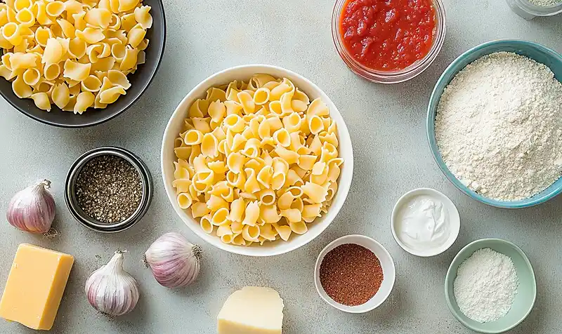 Main ingredients for Homemade Hamburger Helper