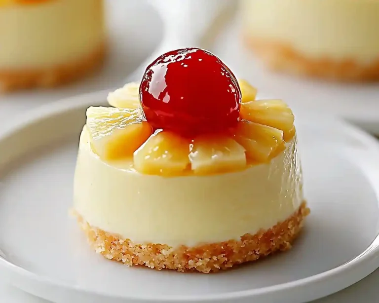 Mini Pineapple Upside-Down Cheesecakes