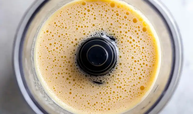 Foolproof Dutch Baby Recipe 4 Mixing all ingredients for dutch baby recipe