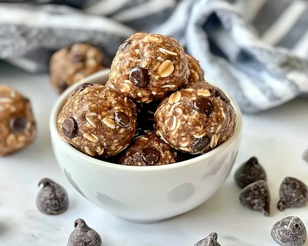 No-Bake Chocolate Peanut Butter Protein Balls