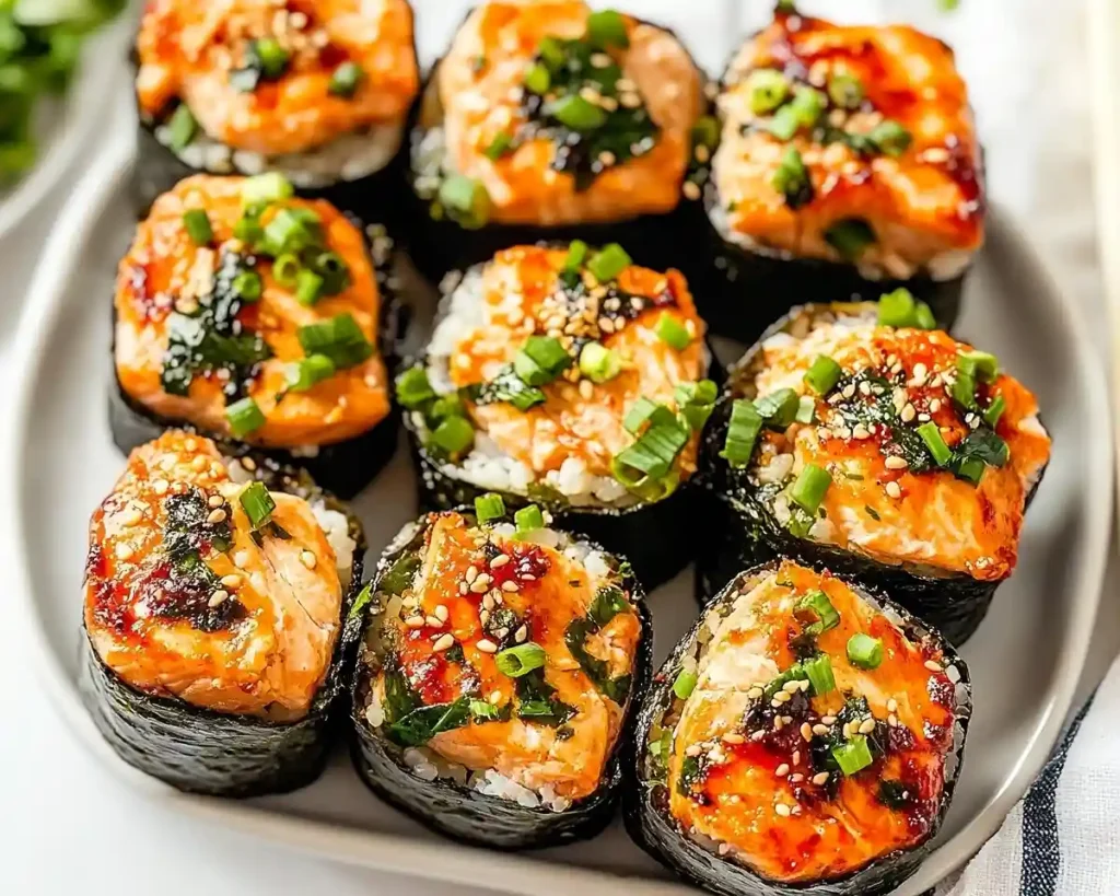 Oven-Baked Salmon Sushi Bites