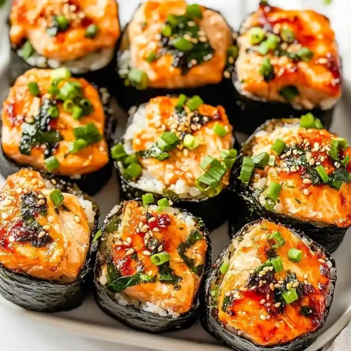 Oven-Baked Salmon Sushi Bites