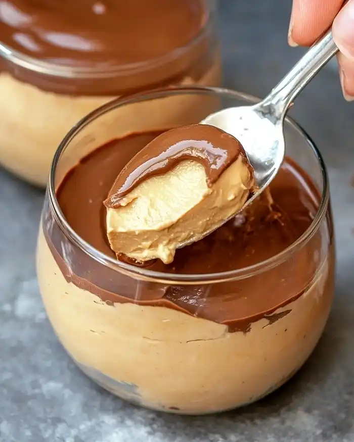 Peanut Butter Mousse with Chocolate Ganache 5 Peanut Butter Mousse with Chocolate Ganache Recipe