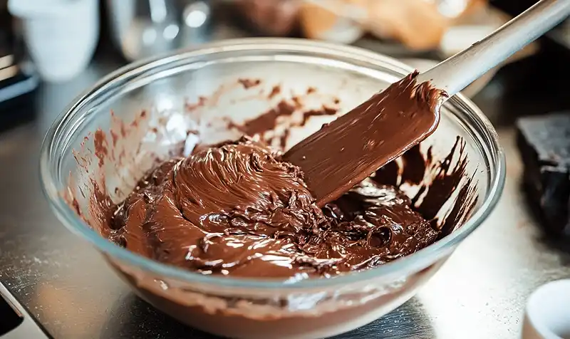 Sourdough Discard Brownies 4 Preparation for easy Sourdough Discard Brownies