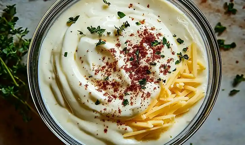 Preparing Dip for Mexican Street Corn Dip