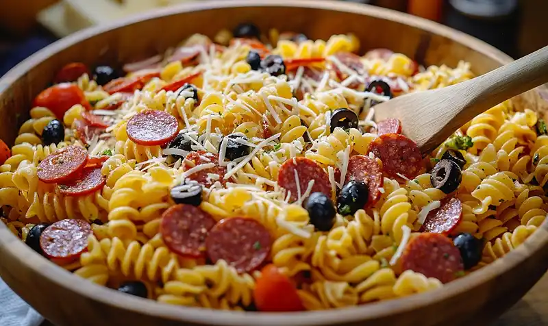 Preparing Olive Garden Pasta