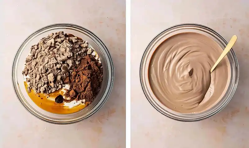 Preparing chocolate protein pudding