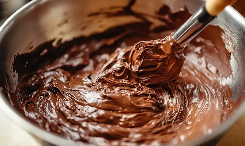 Preparing the Zero Sugar Brownies with Greek Yogurt