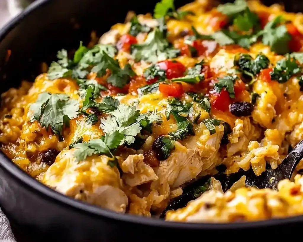 Salsa Verde Chicken and Rice Casserole Recipe