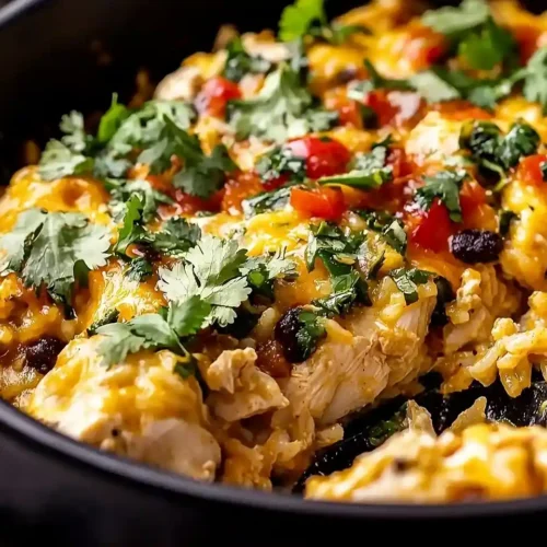 Salsa Verde Chicken and Rice Casserole Recipe
