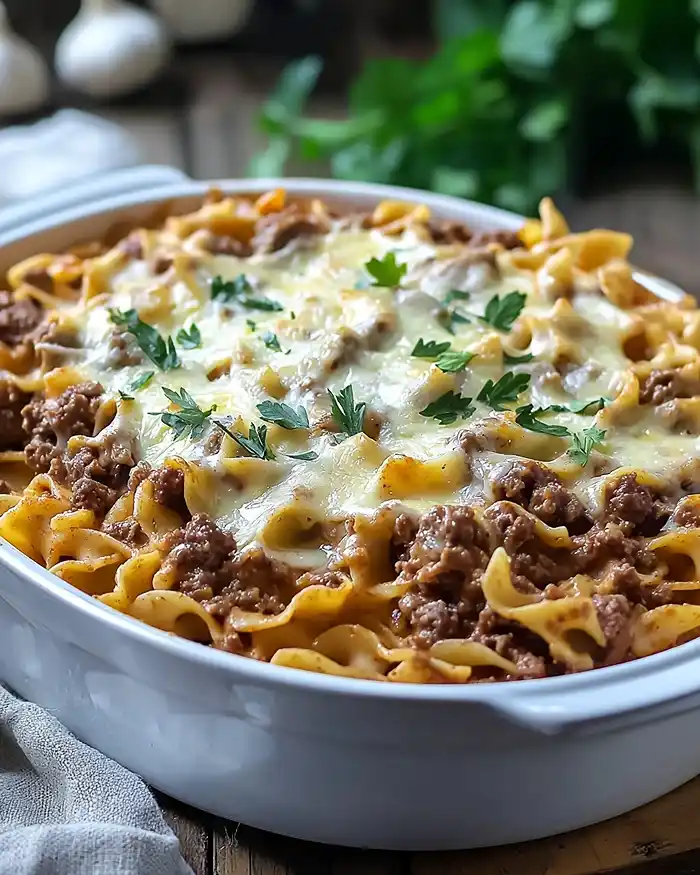 Sour Cream Beef Noodle Casserole Recipe