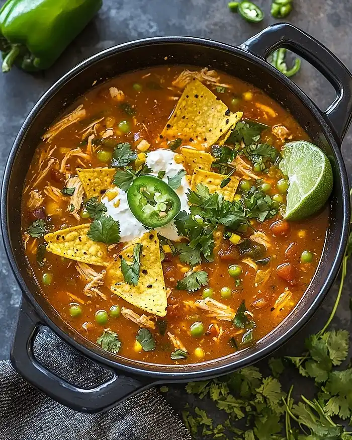 Spicy Chicken Tortilla Soup