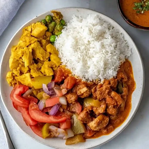 Traditional Dominican Lunch - Dominican Flag Recipe