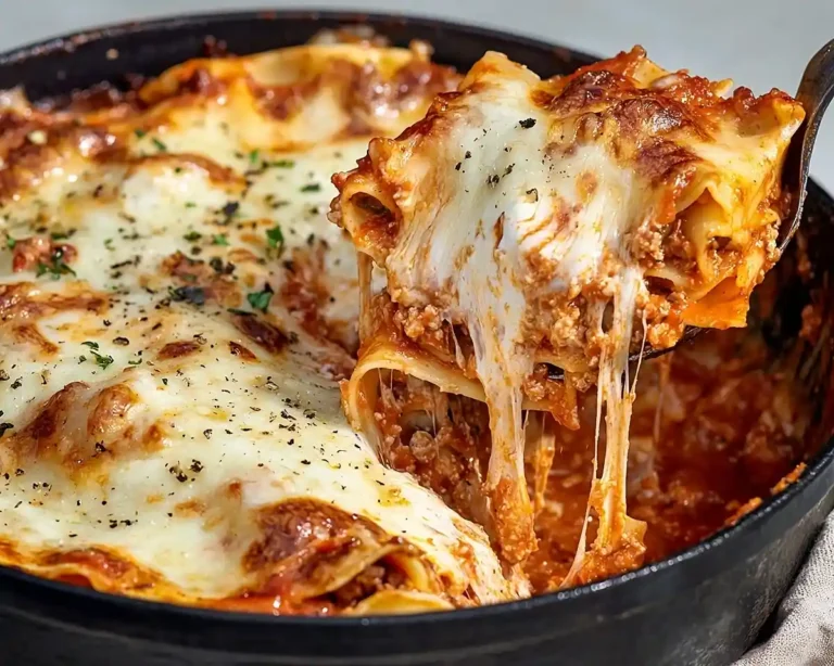 homemade One-pan lasagna