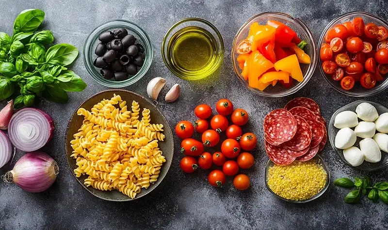 Quick Italian Pasta Salad 3 ingredients for Quick Italian Pasta Salad