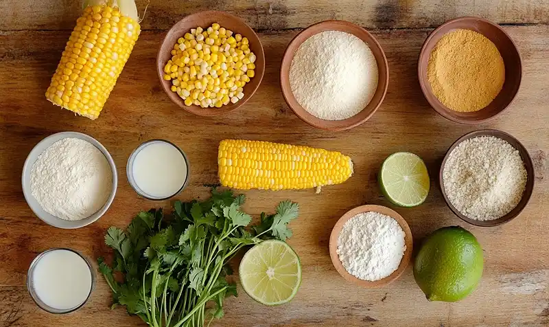 ingredients for Spicy Mexican Corn Bites