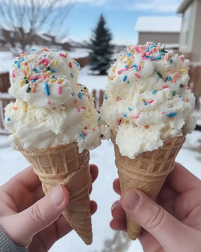 5-Ingredient Snow Cream Recipe 4 snow cream recipe