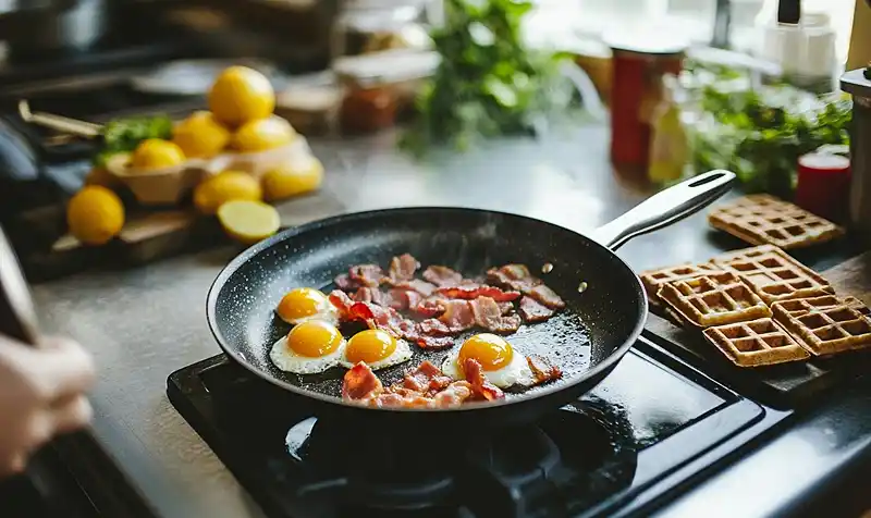 Quail Egg Grand Slam Breakfast 4 Baking eggs for Quail egg grand slam breakfast