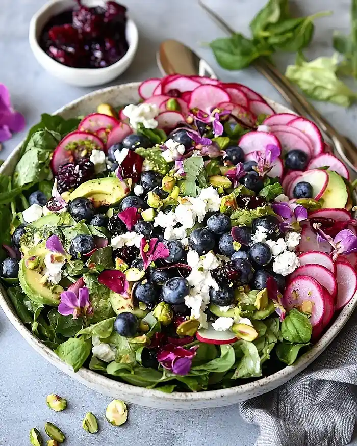 Blueberry Pistachio Spring Salad Recipe