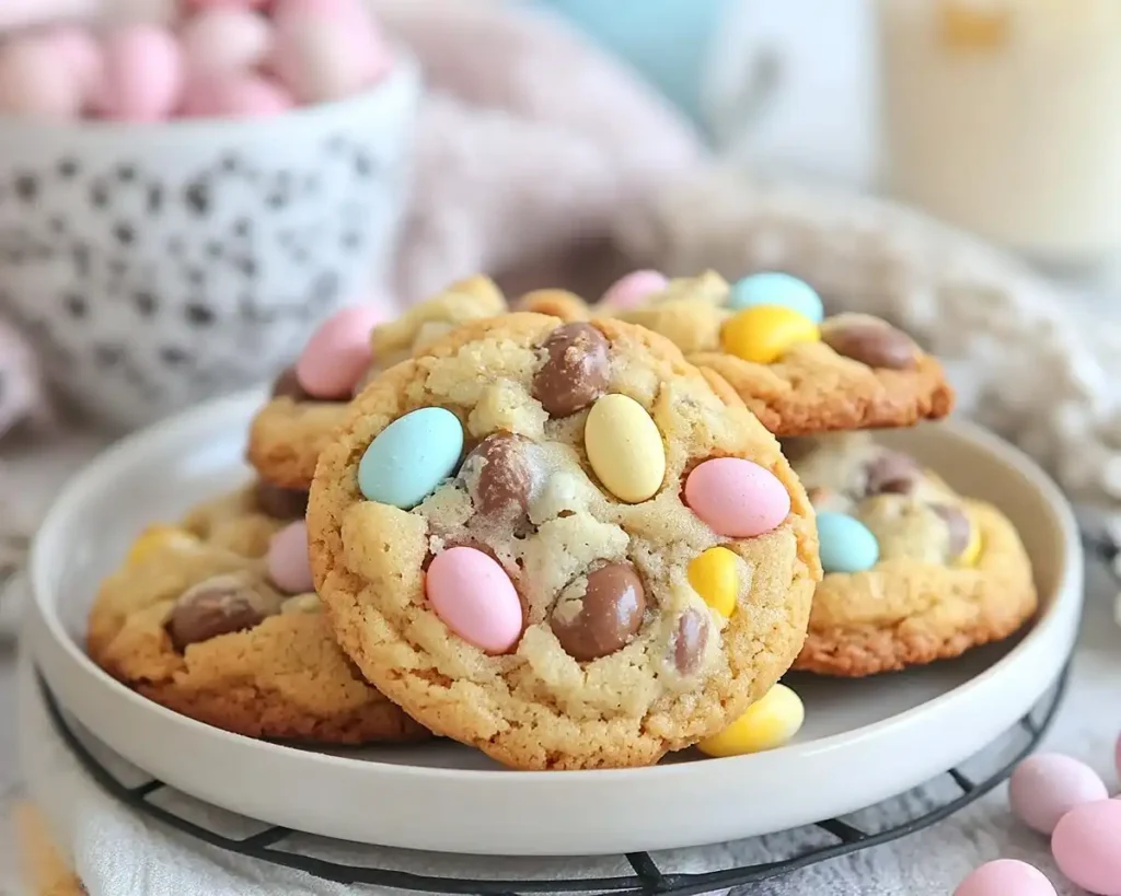 Cadbury Mini Egg Cookies with Browned Butter