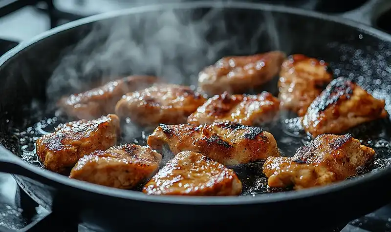 Cooking Chicken Street Tacos