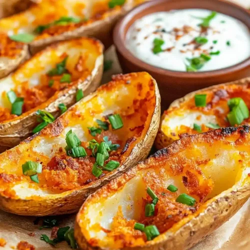 Crispy Oven Baked Potato Skins