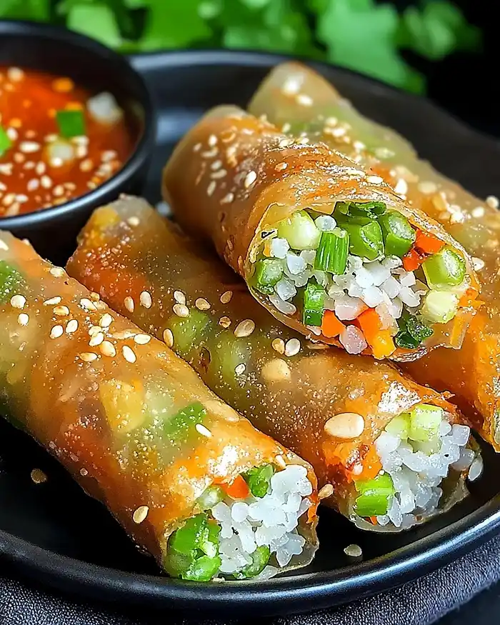 Crispy Rice Paper Spring Rolls