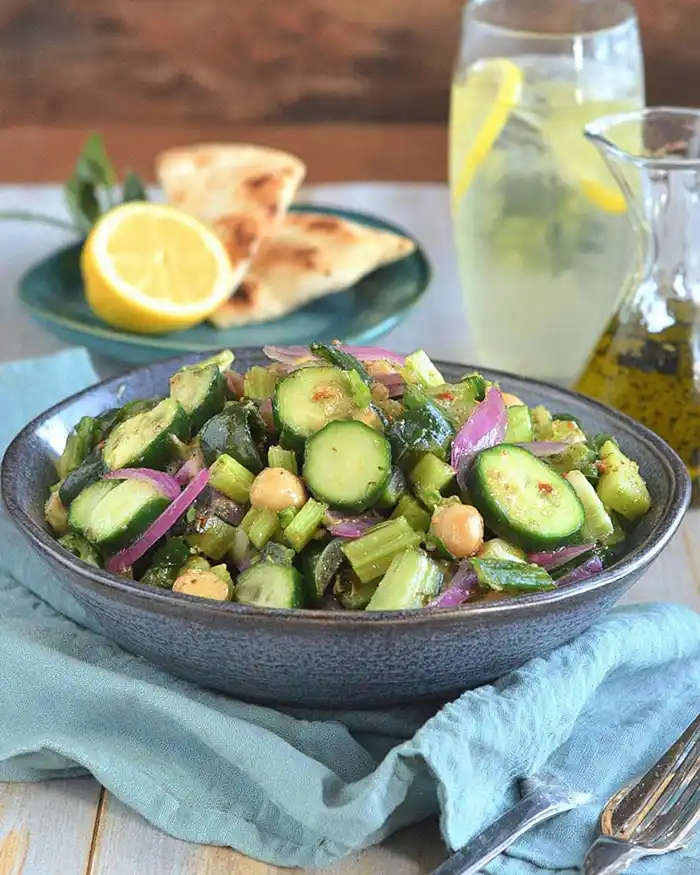 Cucumber Celery Olive Odyssey Salad recipe